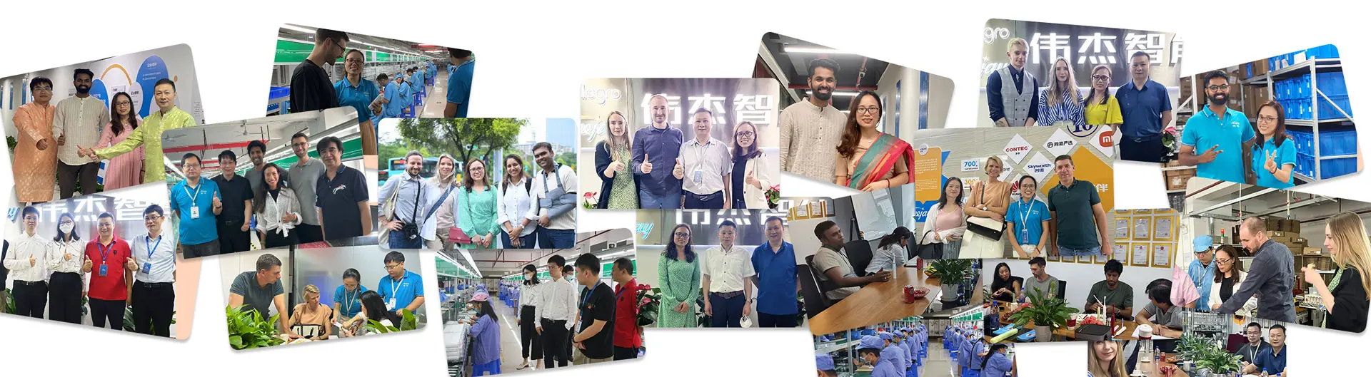 Customers visit the factory