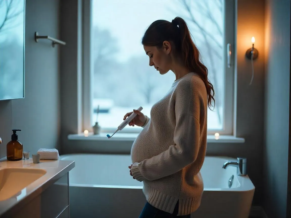 Pregnant women using electric toothbrushes